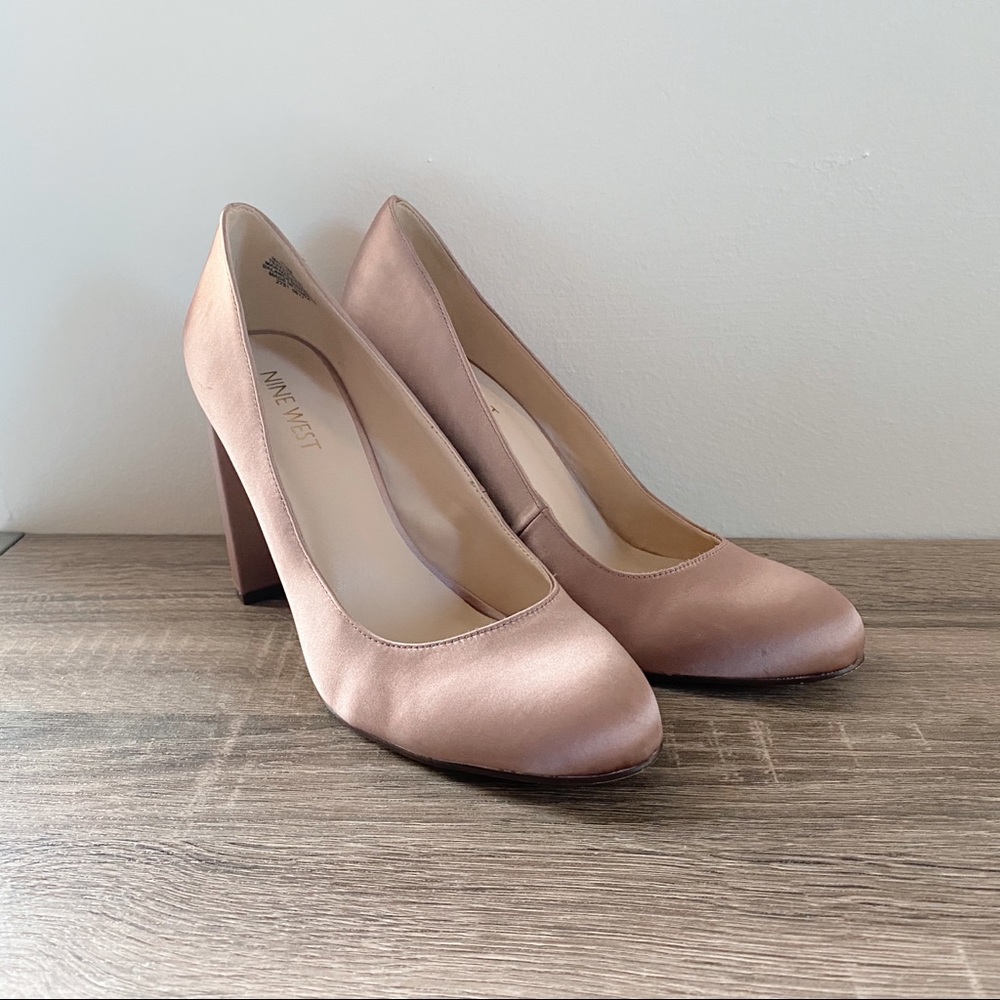NINE WEST Satin High Heels